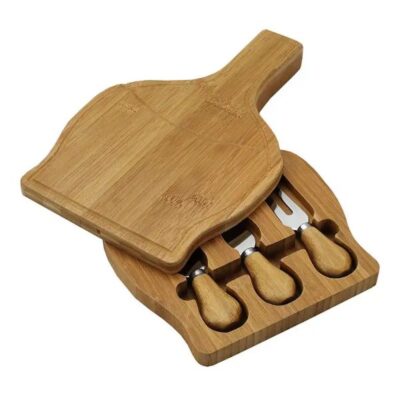 Bamboo Cheese Board Sets Knifes Tools (2)