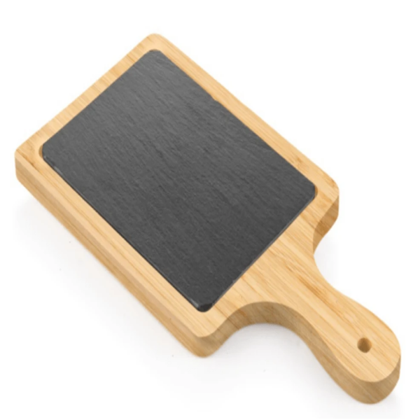 Bamboo and slate serving board-3-1