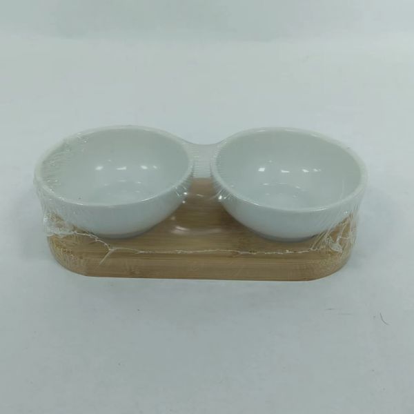 Ceramic Tapas set with bamboo tray131