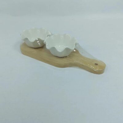 Set of 2 tapas set with tray-1