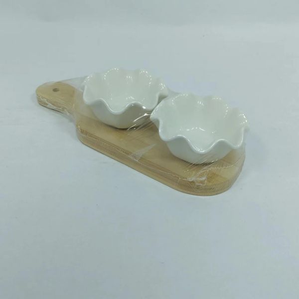 Set of 2 tapas set with tray-2 Set of 2 tapas set with tray-2