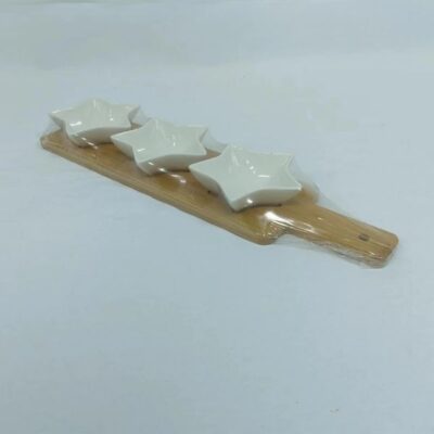 Set of 3 tapas set with bamboo tray-2