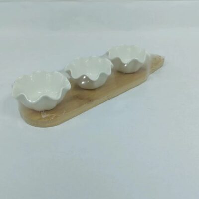 Set of 3pcs tapas set with tray-1