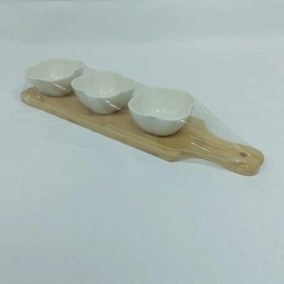 Set of 3pcs tapas set with tray-2