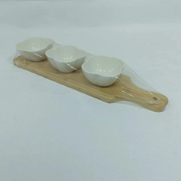 Set of 3pcs tapas set with tray-2 Set of 3pcs tapas set with tray-2