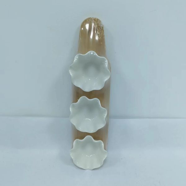 Set of 3pcs tapas set with tray