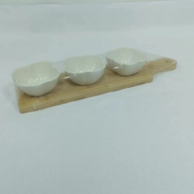Set of 3pcs tapas set with tray-2