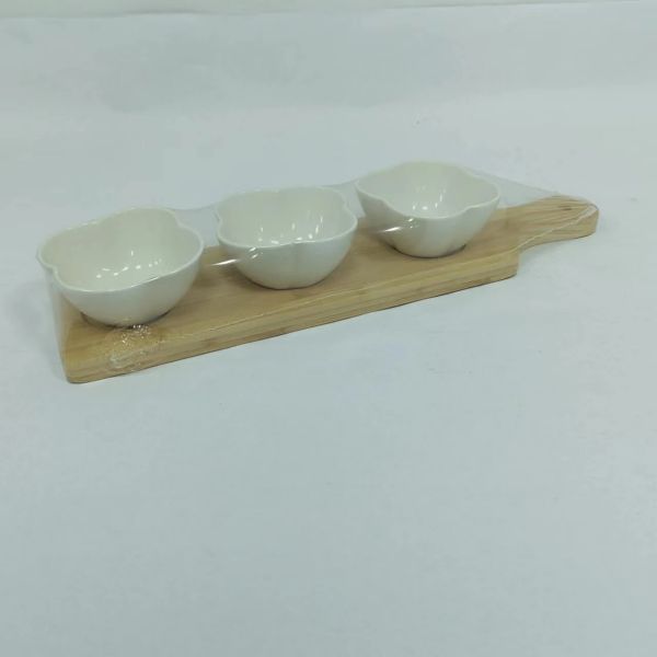 Set of 3pcs tapas set with tray-2 Set of 3pcs tapas set with tray-2