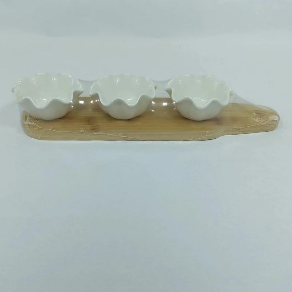 Set of 3pcs tapas set with tray-3 Set of 3pcs tapas set with tray-3