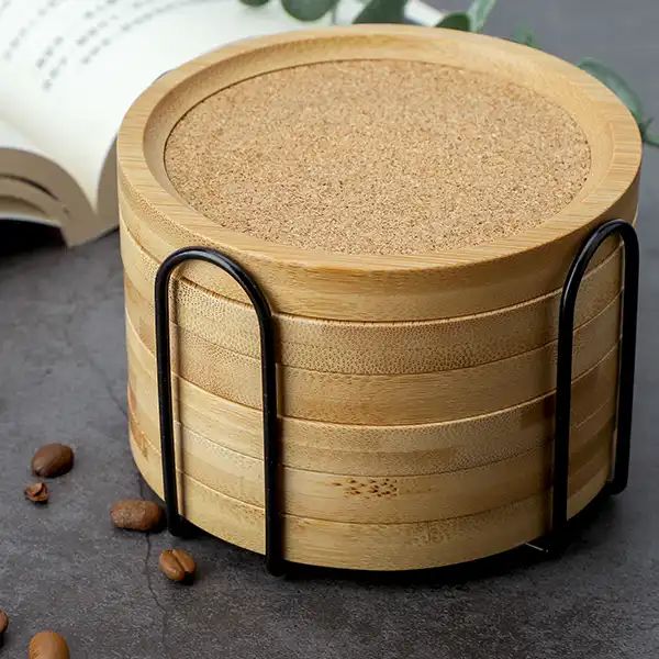 Set of 6 Round Coasters for Drinking Glasses and Cups (1)