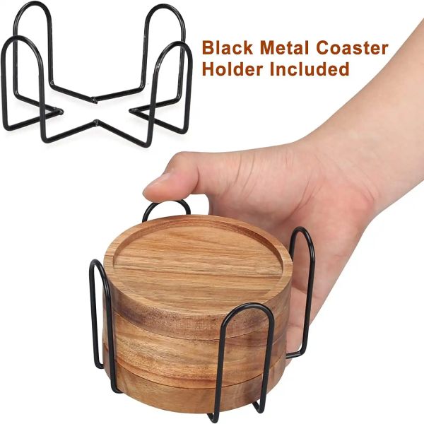 Set of 6 Round Coasters for Drinking Glasses and Cups (3) Set of 6 Round Coasters for Drinking Glasses and Cups (3)