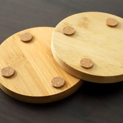 Set of 6 Round Coasters for Drinking Glasses and Cups (4)