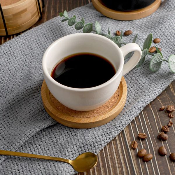 Set of 6 Round Coasters for Drinking Glasses and Cups (6) Set of 6 Round Coasters for Drinking Glasses and Cups (6)