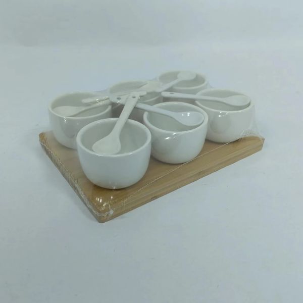 Set of 6pcs tapas set with bamboo tray-1