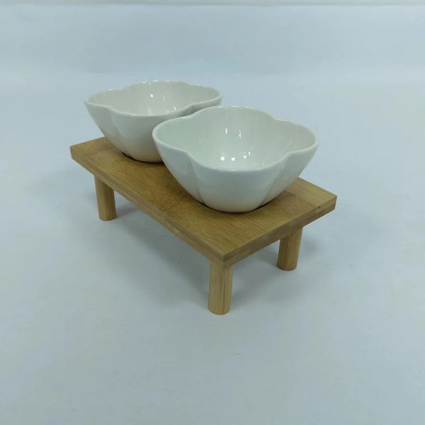 Set of tapas set with bamboo stand-2