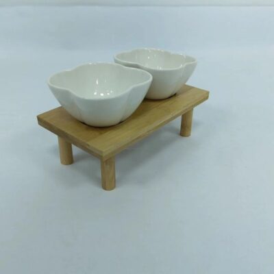 Set of tapas set with bamboo stand-3