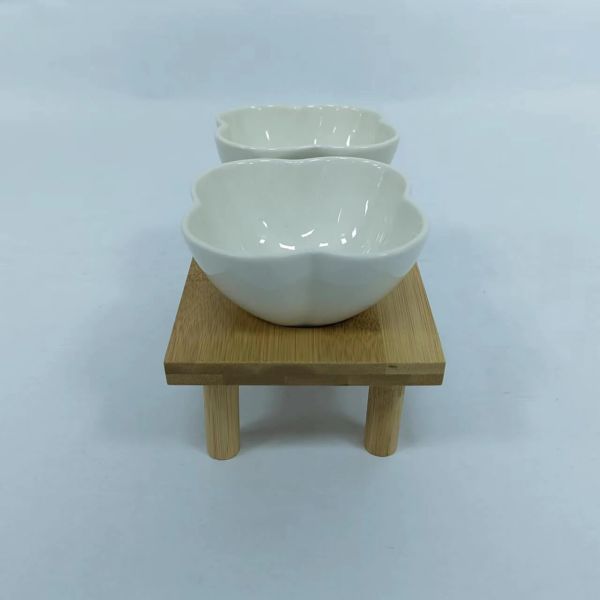 Set of tapas set with bamboo stand-1