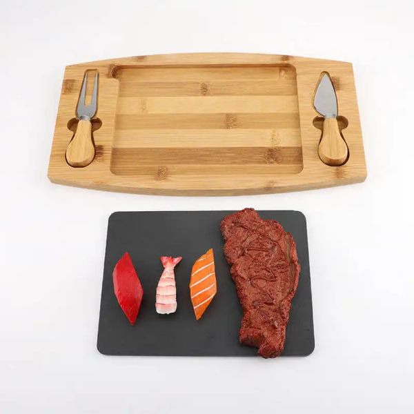 Slate Wooden Cutting Board Sets (2)