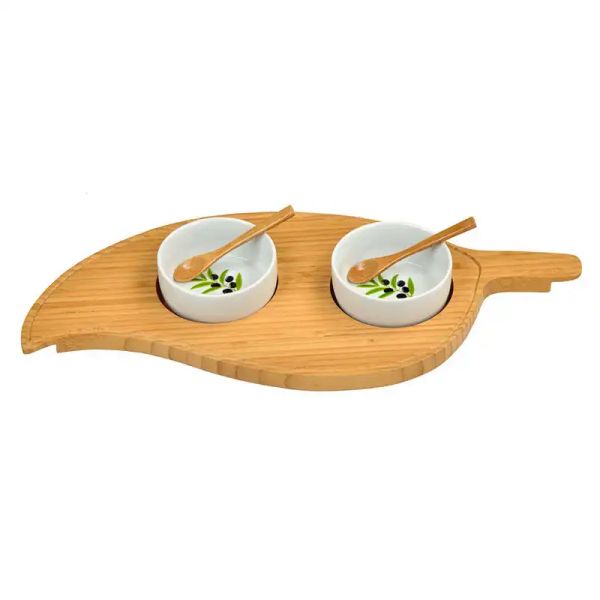 Special Shape Serving Plate With Ceramic Cup (1)