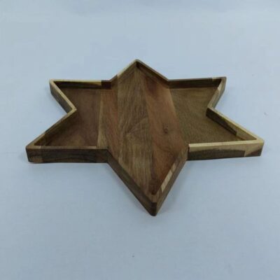 Star shape wood serving tray5