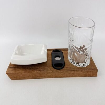 Whiskey gift set with cigar cutter and Ashtray-1