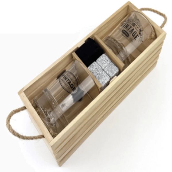 Whiskey gift set with stone-1