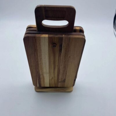 Wood food serving tray