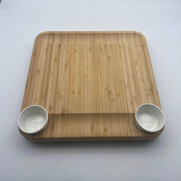 Wood food serving tray-2