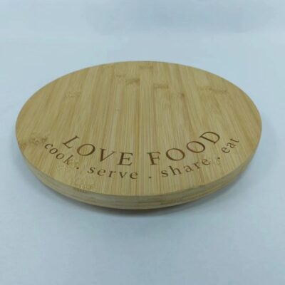 bamboo food serving tray-