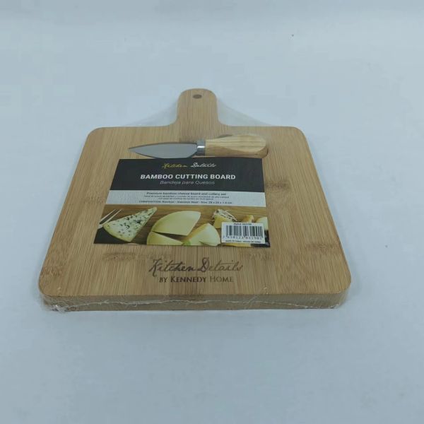 cheese and crackers tray with knife