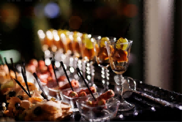 variety-of-appetizers-and-snacks-in-small-glasses-at-the-event